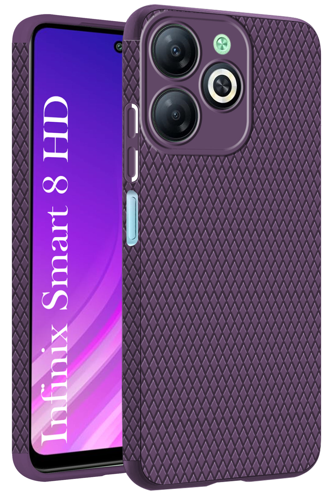 For Infinix Smart 8 HD Back Cover Case (Liquid Silicone | Side Grip | Camera Protection)
