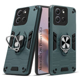 For Motorola Moto G86 Power Back Cover Case Hybrid Armor (Shockproof Dual Layer Polycarbonate |Ring Holder Kickstand)
