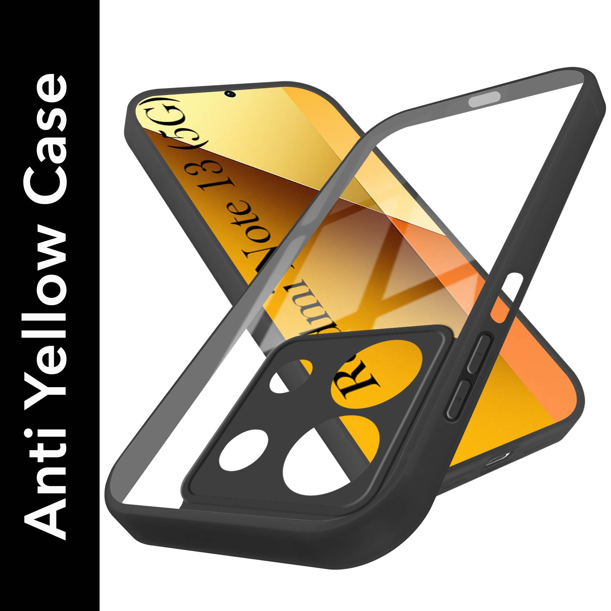 For Xiaomi Redmi Note 13 5G Back Cover Case (Lifetime Anti Yellow | Anti Scratch | Crystal Clear Shockproof)