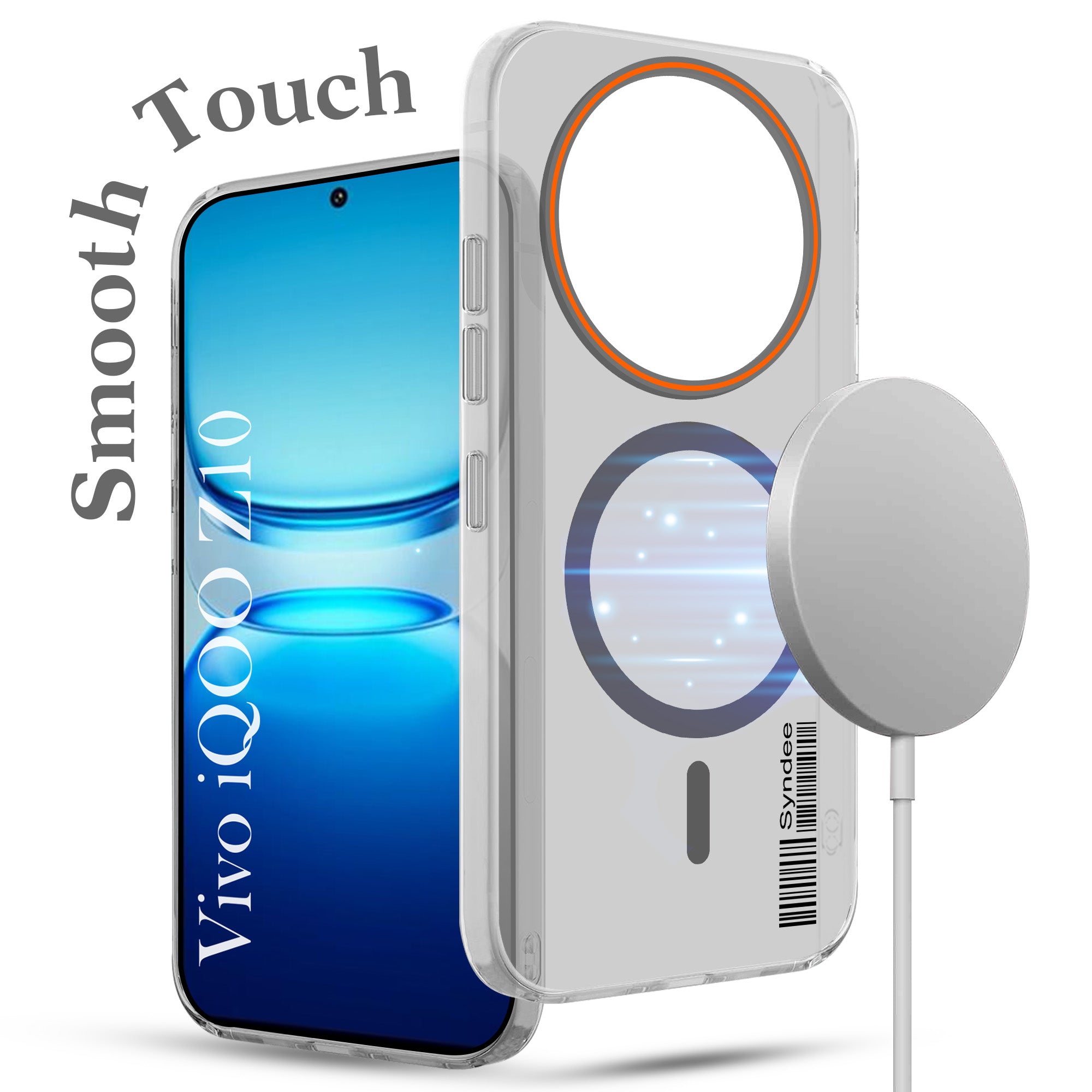 For Vivo iQOO Z10 Back Cover Case (Soft Touch | Camera Bump Protection | MagSafe Compatible | Matte Finish)