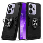For Realme 15 Pro Back Cover Case Hybrid Armor (Shockproof Dual Layer Polycarbonate |Ring Holder Kickstand)
