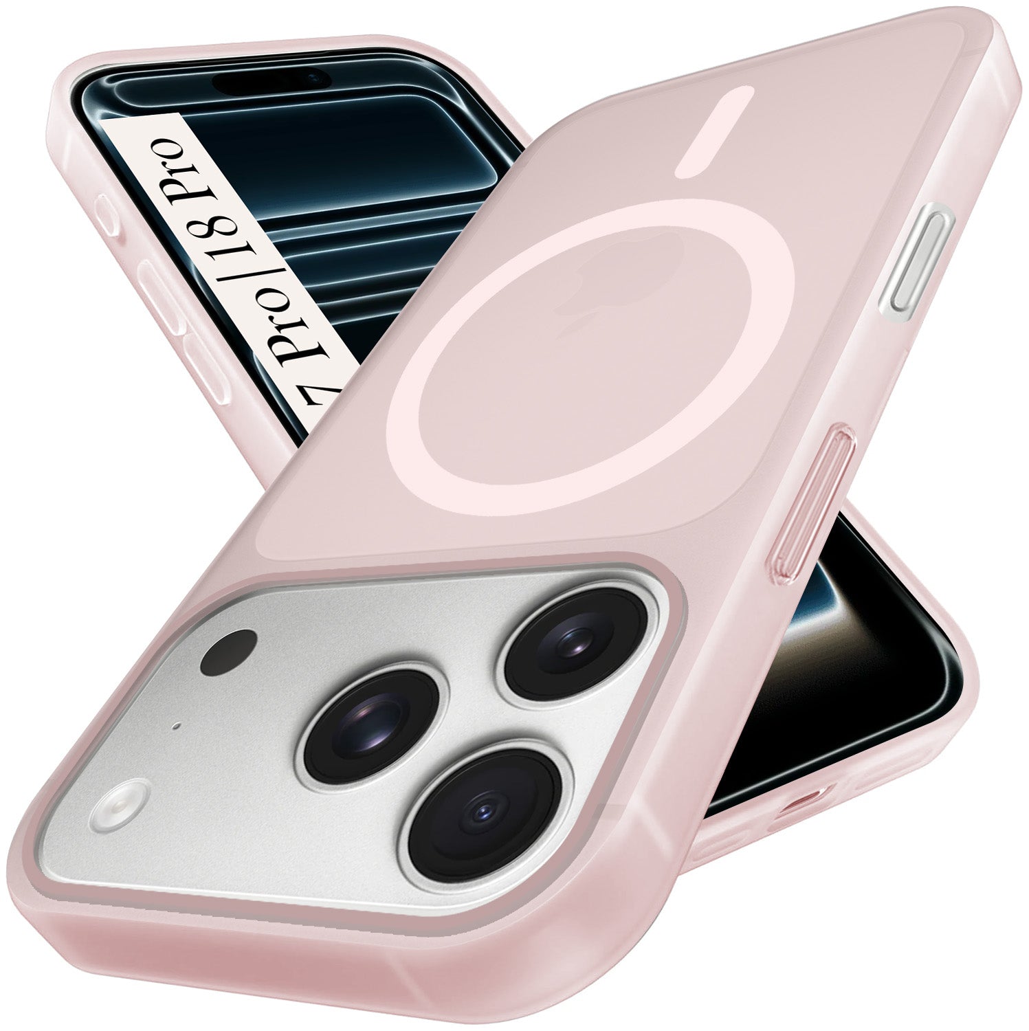 For iPhone 17 Pro | iPhone 18 Pro Back Cover Case (Frosted Matte Feel | MagSafe Compatible Wireless Charging)