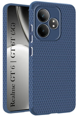 For Realme GT 6T 5G Back Cover Case (Liquid Silicone | Side Grip | Camera Protection)