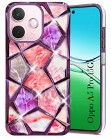 For Oppo A5 Pro Back Cover Case ( Dual Design Glitter Sparkle and Detachable Diamond Print Case | Soft and Flexible)