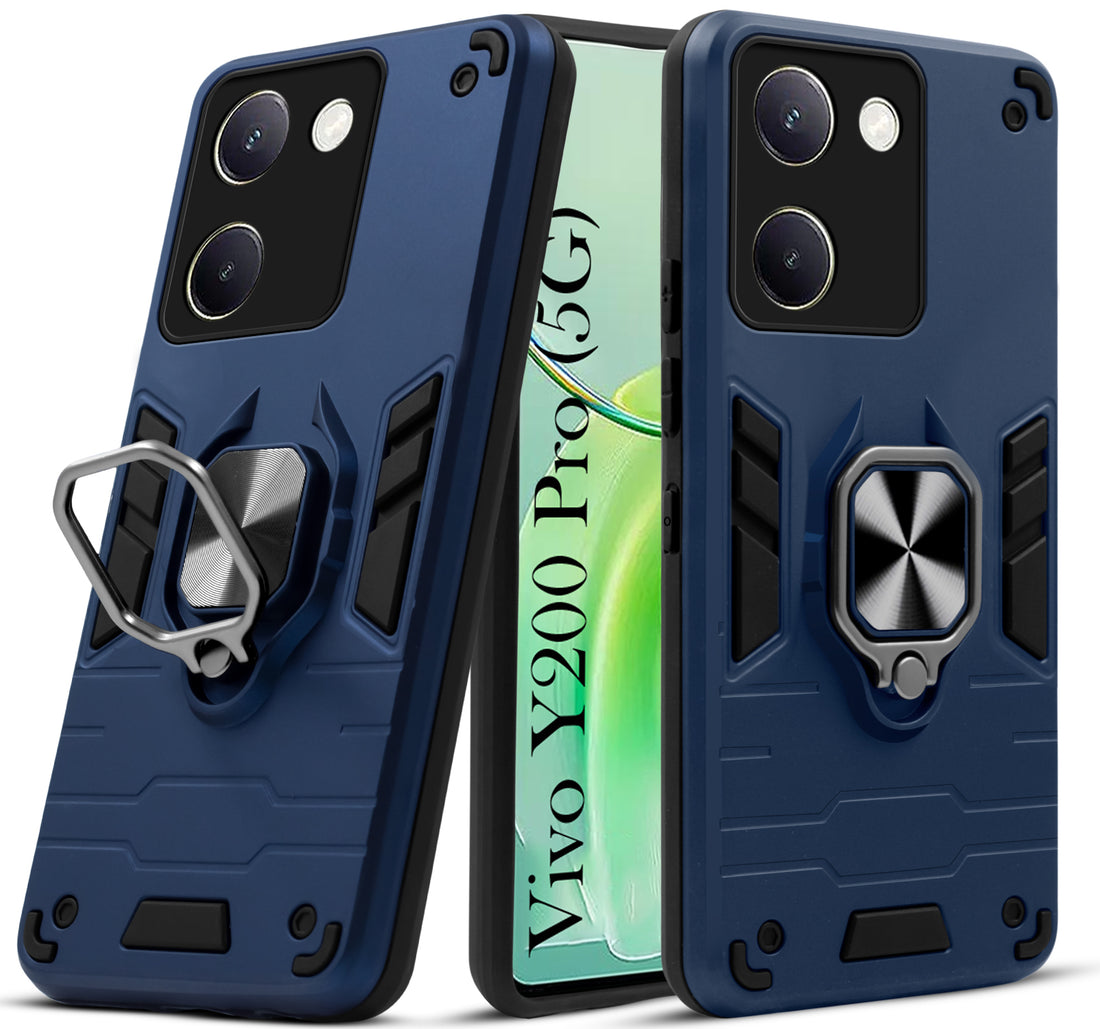 For Vivo Y200 Pro 5G Back Cover Case (Shockproof Polycarbonate Dual Layer Hybrid Armor)