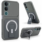 For Vivo Y31 5G Back Case Cover Metallic (Hybrid Armor Kickstand | MagSafe Compatible | Camera Protection Shockproof)