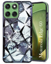 For Motorola Moto Edge 60 Back Cover Case Compatible With ( Dual Design Glitter Sparkle and Detachable Diamond Print Case | Soft and Flexible)