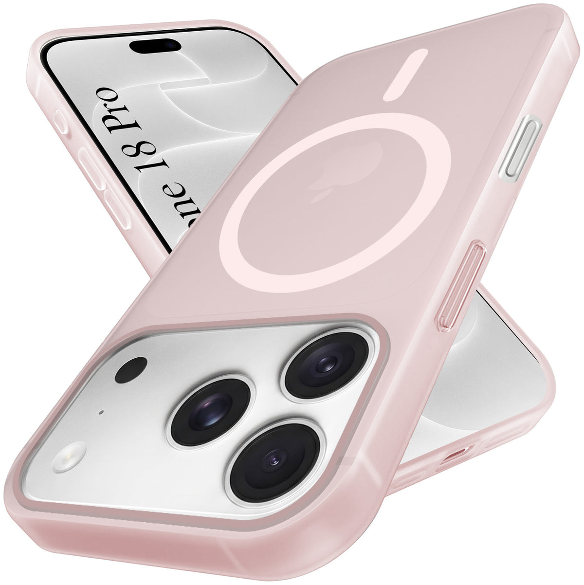 For Apple iPhone 18 Pro Back Cover Case (Frosted Matte Feel | MagSafe Compatible Wireless Charging)