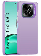 For Realme C63 5G Hard Back Cover Case (Velvet Touch | Professional Glossy Finish | Camera Protection Bump)
