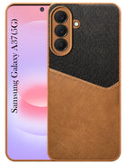 For Samsung Galaxy A37 5G Back Cover Case (Dual PU Leather Stitch | Professional Minimalist | Soft and Flexible)