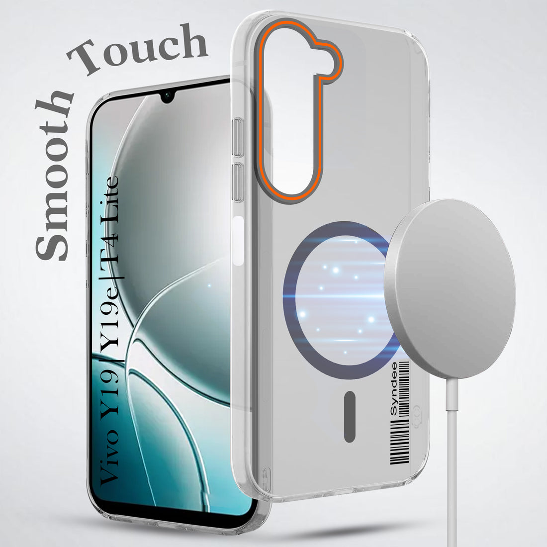 For Vivo Y19 | Vivo Y19e | Vivo T4 Lite Back Cover Case (Soft Touch | Camera Bump Protection | MagSafe Compatible | Matte Finish)