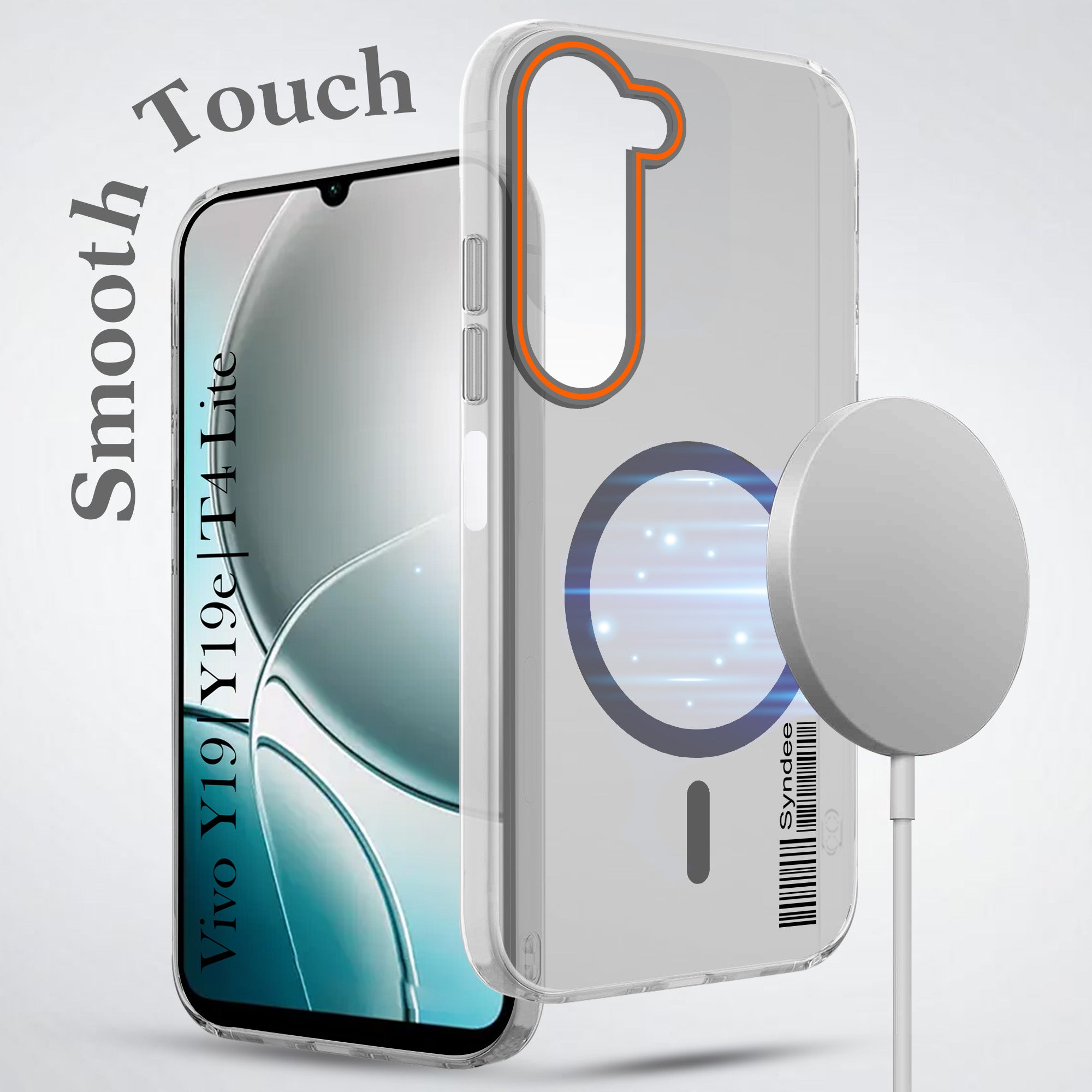 For Vivo Y19 | Vivo Y19e | Vivo T4 Lite Back Cover Case (Soft Touch | Camera Bump Protection | MagSafe Compatible | Matte Finish)