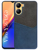 For Vivo Y56 5G Back Cover Case (Dual PU Leather Stitch | Professional Minimalist | Soft and Flexible)