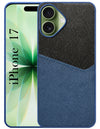 For Apple iPhone 17 Back Cover Case (Dual PU Leather Stitch | Professional Minimalist | Soft and Flexible)
