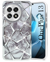 For OnePlus 13 Back Cover Case (Dual Design Glitter Sparkle and Detachable Diamond Print Case | Soft and Flexible)