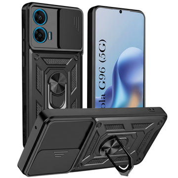 For Motorola Moto G96 Back Cover Case (Hybrid Dual Armor Polycarbonate)