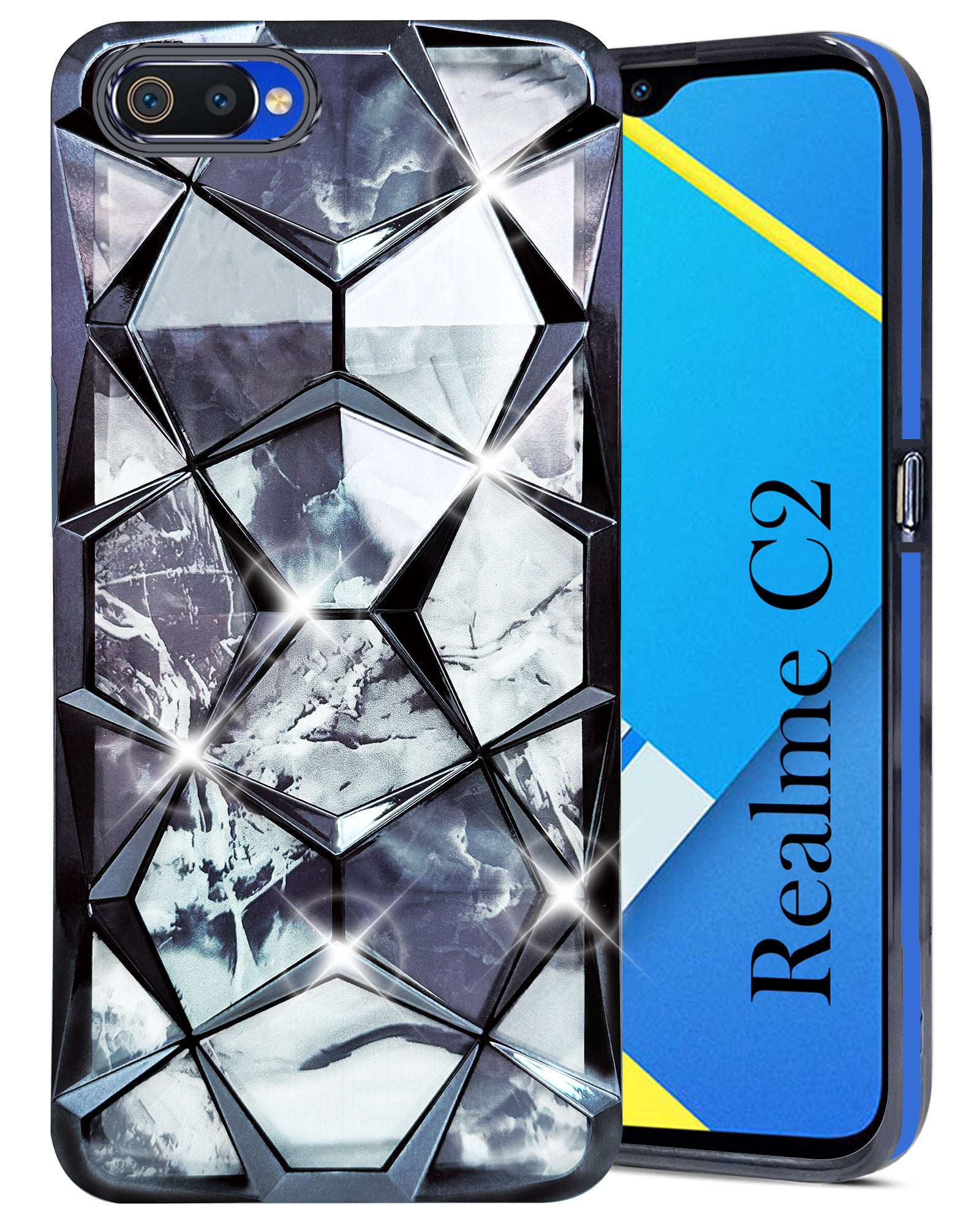 Flipkart Realme C2 Back Cover New Realme C2 Glitter Back Cover