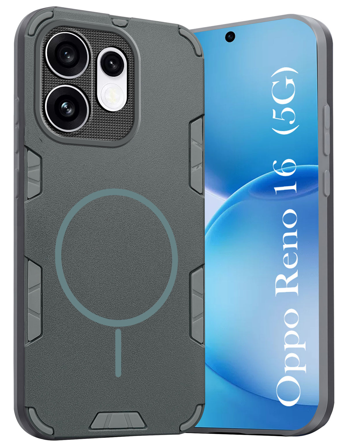 For Oppo Reno 16 Back Cover Case (Slim Hybrid Armor | Shockproof Camera Protection | Rugged Dual Layer)