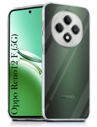 For Oppo Reno 12F 5G Back Cover ( Silicone Clear Shockproof Case with Camera Protection | Soft and Flexible)
