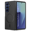 For Samsung Galaxy Z Fold 7 Back Cover Case (MagSafe Wireless Charging Compatible | Hexa Leather Finish | Inside Microfiber Cloth)