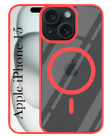 For Apple iPhone 15 Back Cover Case (MagSafe Compatible Wireless Charging | Hybrid Camera Bump Protection | Shockproof Polycarbonate Material)