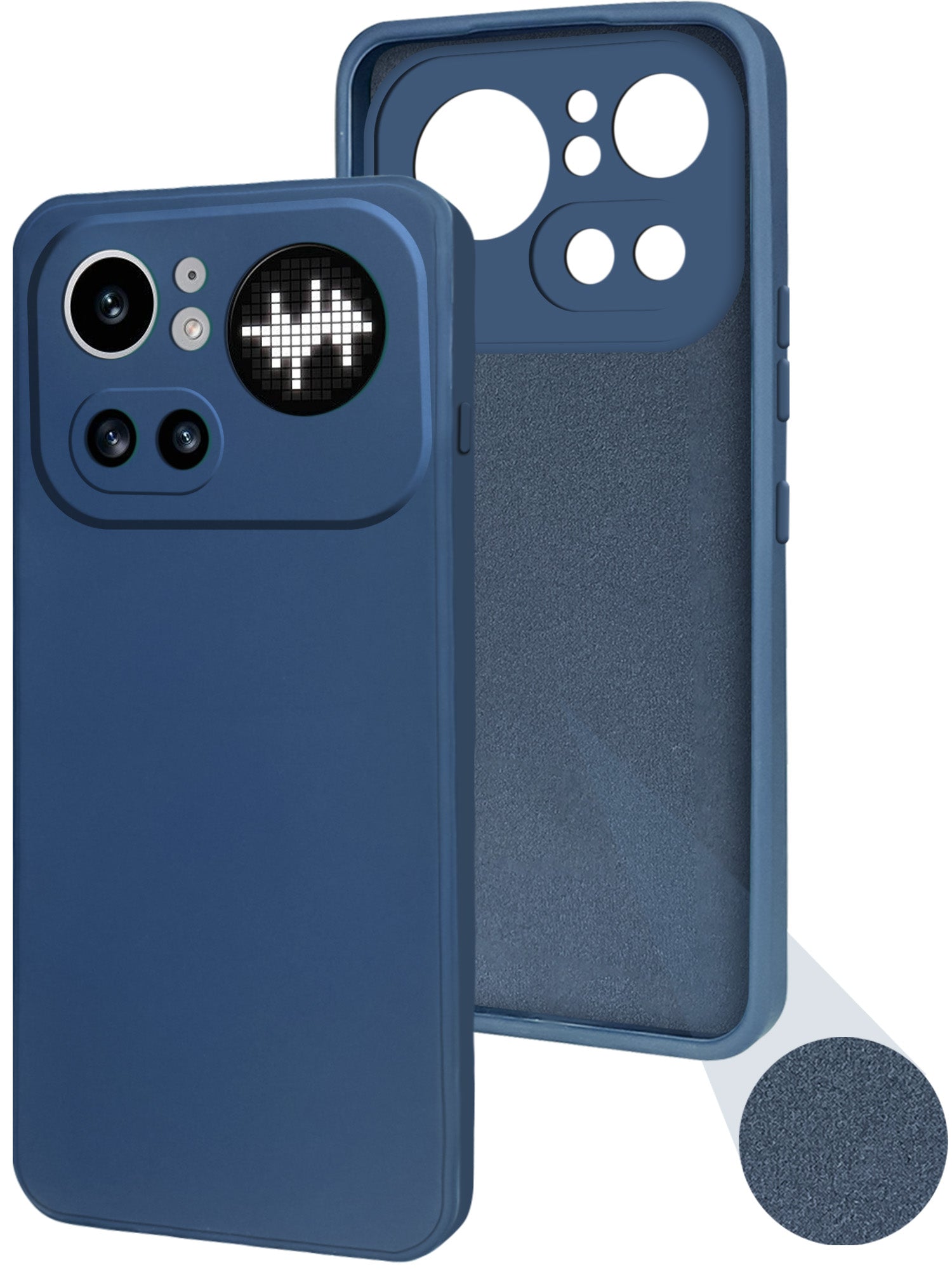 For Nothing Phone 4A Pro 5G Back Cover Case (Matte Finish Silicone with Inside Fiber cloth)
