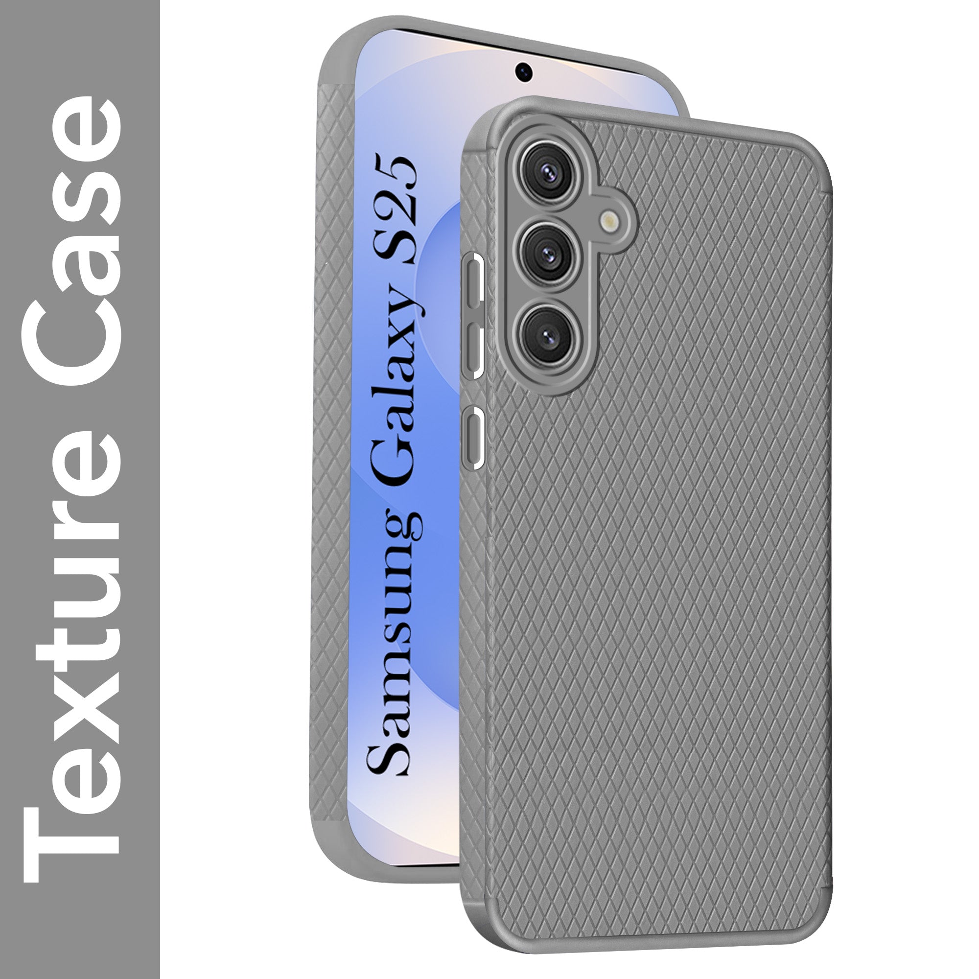 For Samsung Galaxy S25 Back Cover Case (Liquid Silicone | Side Grip | Camera Protection)