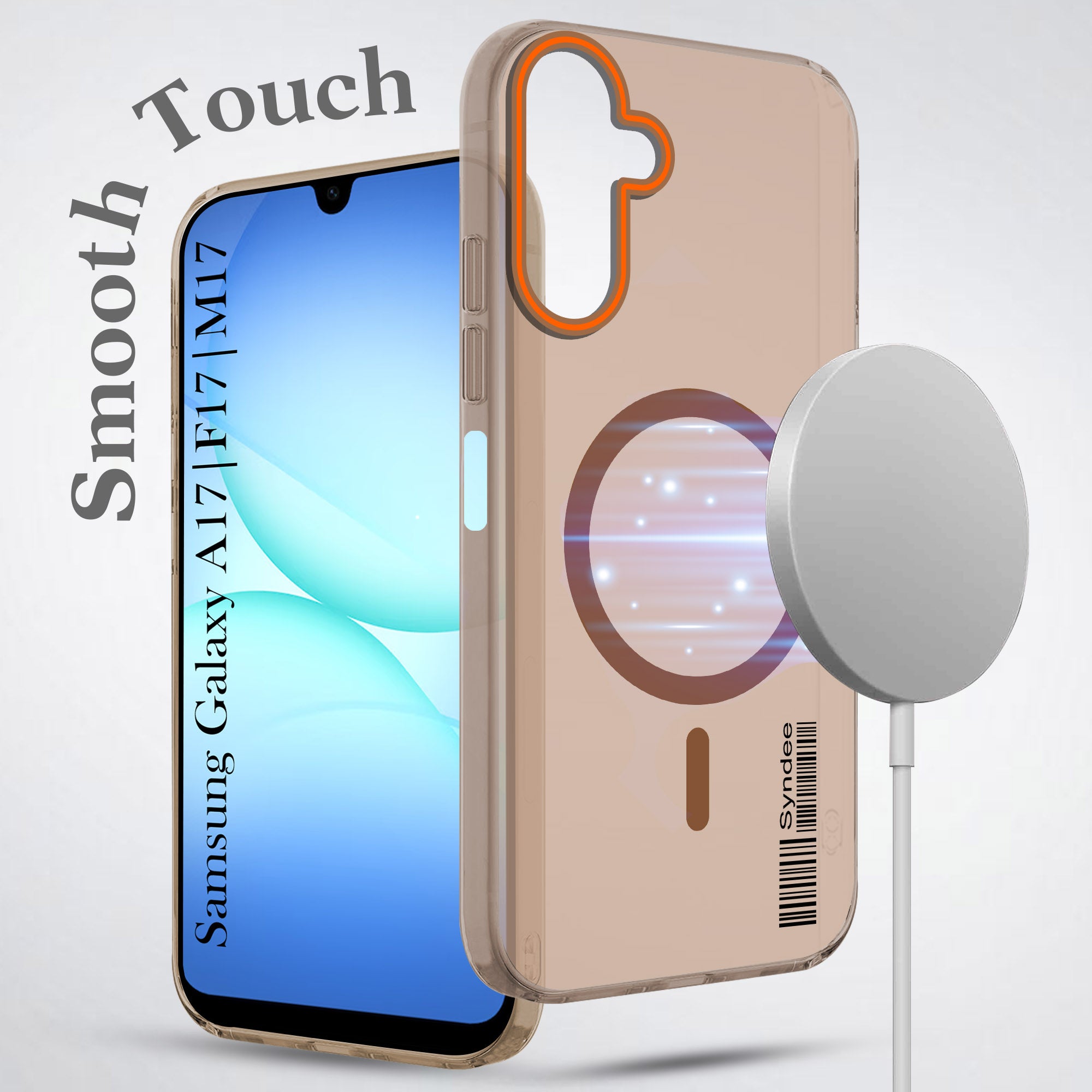 For Samsung Galaxy A17 | Samsung F17 | Samsung M17 5G Back Cover Case (Soft Touch | Camera Bump Protection | MagSafe Compatible | Matte Finish)