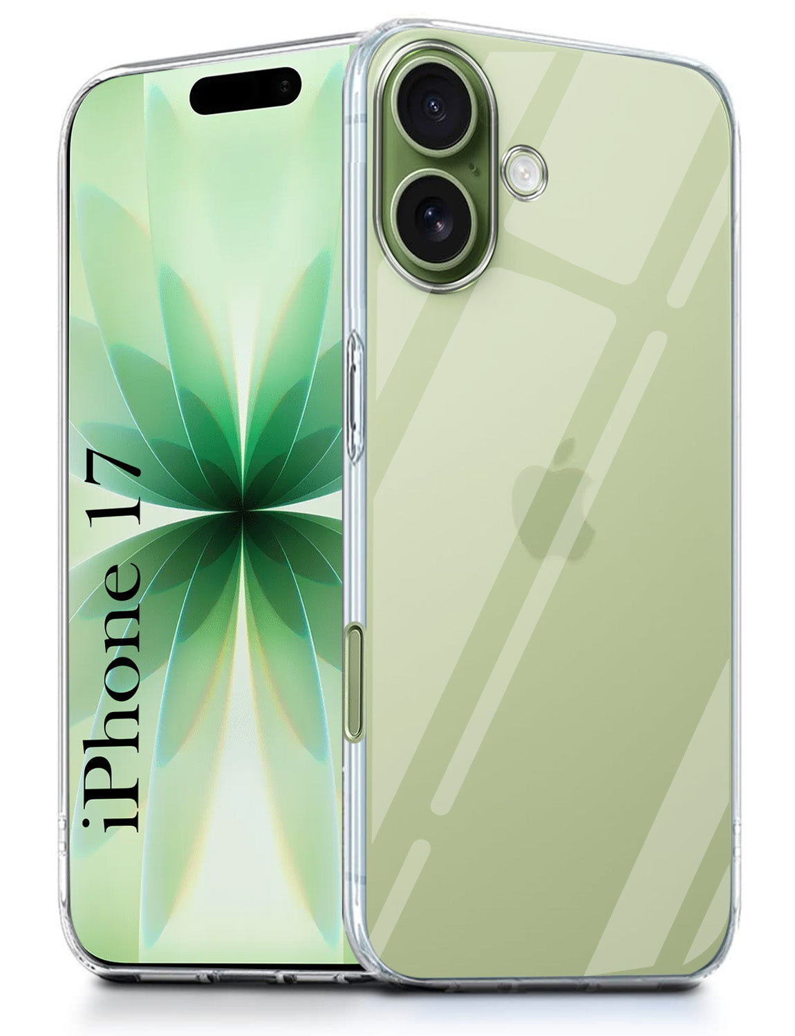 For Apple iPhone 17 Silicone Back Cover Case (Clear Shockproof Case with Camera Protection | Soft and Flexible | Transparent)