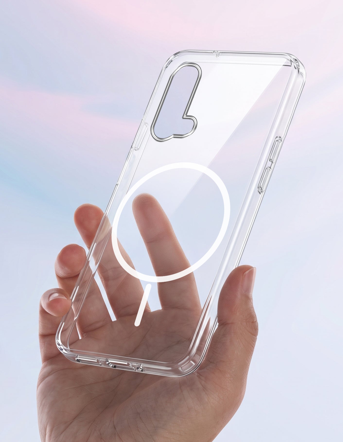 For OnePlus Nord CE 5G Back Case Cover Crystal Anti Yellow (Unbreakable PC | MagSafe Wireless Charging Support |Camera Protection Bump)