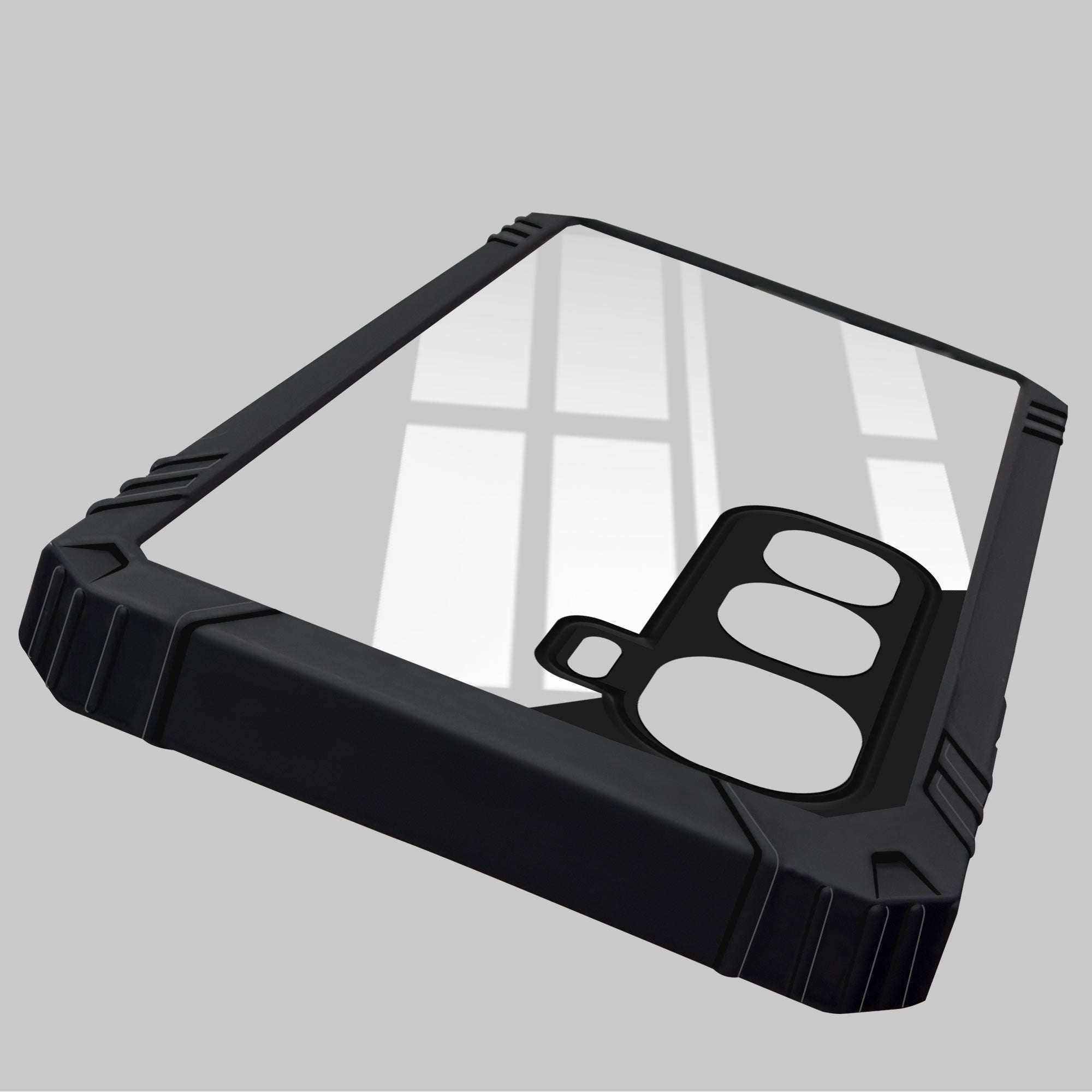For Vivo Y400 Pro Back Cover Case (Ultimate Shockproof Bumpers | Anti Yellow | Rugged Armor | Hybrid PC | Black )