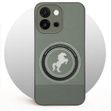 For Vivo OnePlus 13S Leather Finish Back Cover Case (Professional Minimalist Texture | MagSafe Compatile | Camera Protection | Sleek Sober Formal)