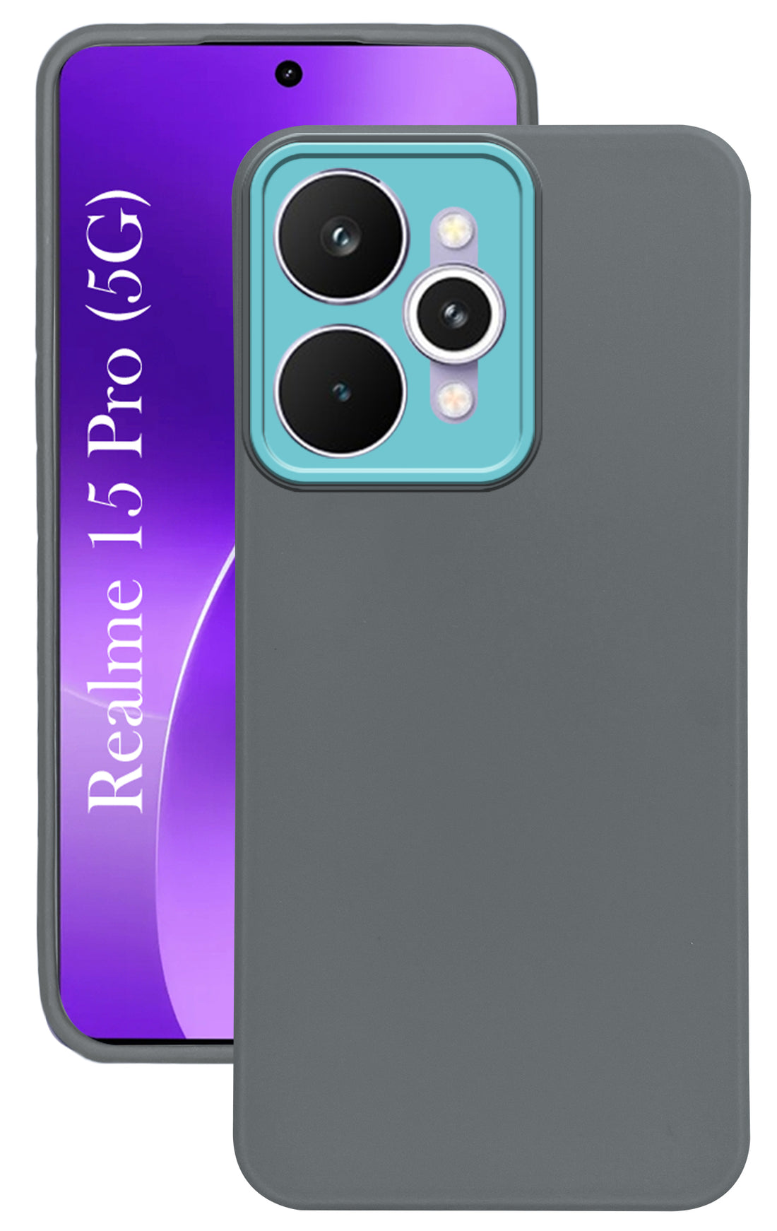 For Realme 15 Pro Back Cover Case ( Dual Color Matte Finish | Full Camera Protection | Sleek and Professional)
