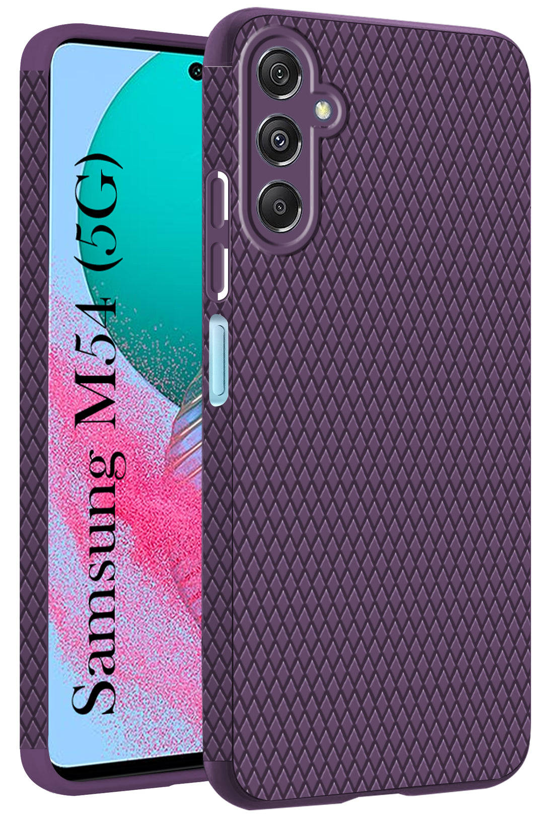 For Samsung Galaxy M54 5G Back Cover Case (Liquid Silicone | Side Grip | Camera Protection)