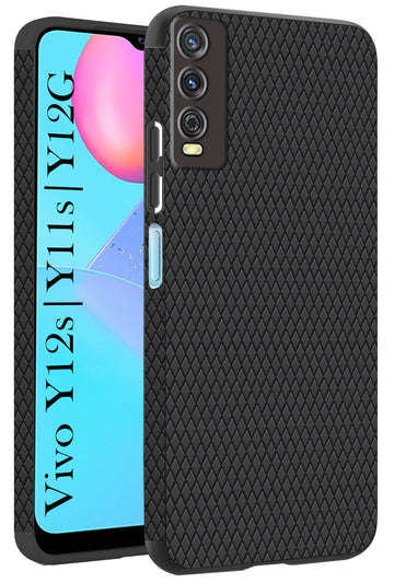 For Vivo Y12s | Y11s | Y12G Back Cover Case (Liquid Silicone | Side Grip | Camera Protection)