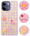 For Vivo iQOO Z11 Lite Back Cover Case (3D Cute Cartoons | Hard Back Side Soft | Matte Premium Finish | HD Printing)