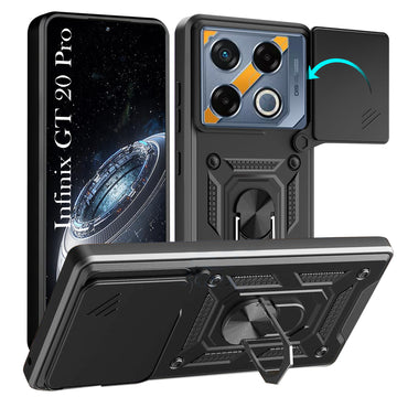 For Infinix GT 20 Pro 5G Back Cover Case (Hybrid Dual Armor Polycarbonate)