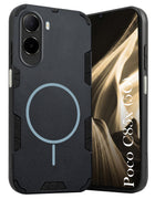 For Poco C85x 5G Back Cover Case (Slim Hybrid Armor | Shockproof Camera Protection | Rugged Dual Layer)