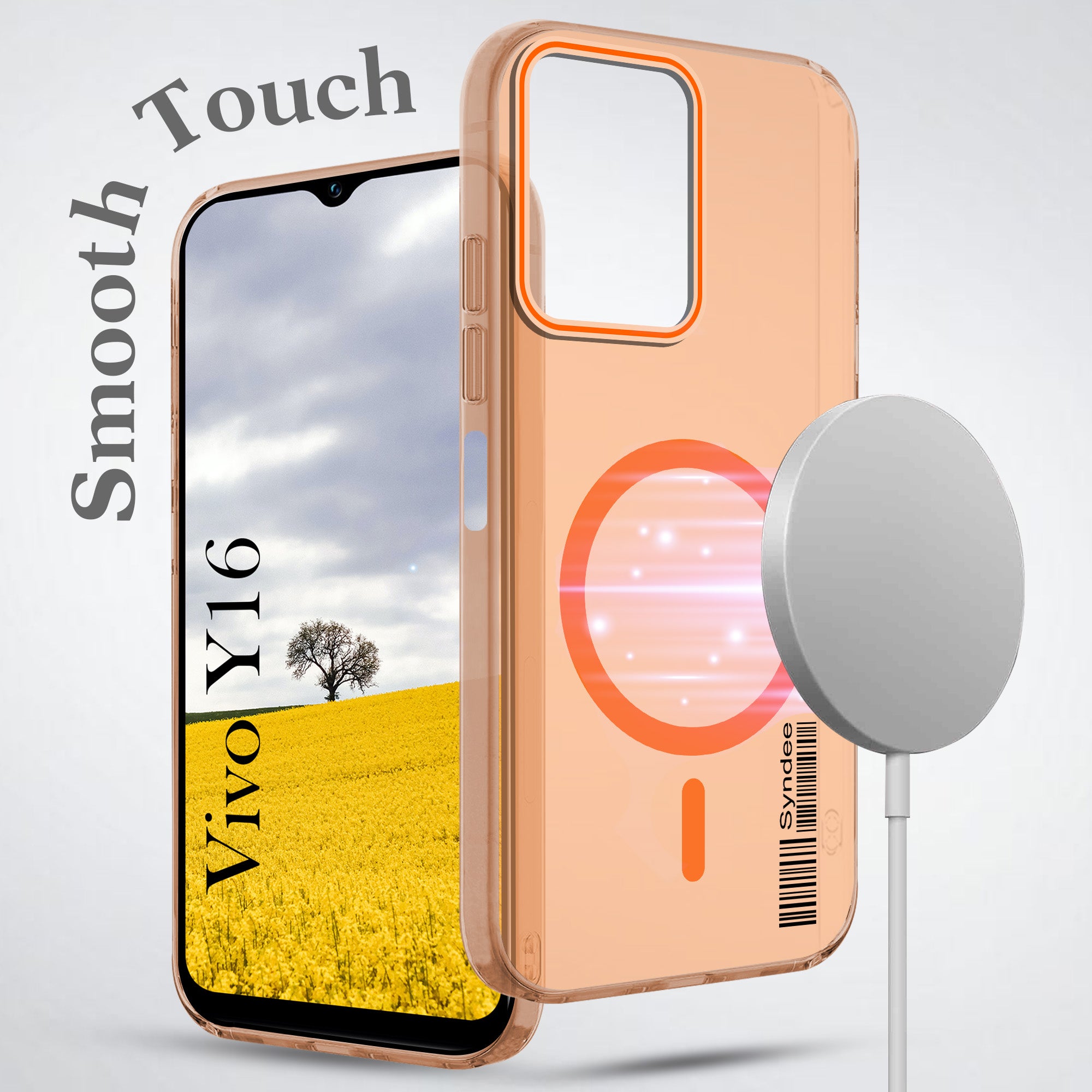 For Vivo Y16 Back Cover Case (Soft Touch | Camera Bump Protection | MagSafe Compatible | Matte Finish)
