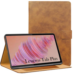 For Lenovo Tab Plus 11.5 Inch TB351FU Flip Cover Folio Cover (PU Leather | Multi-Angle Smart Stand | Card Storage Slots | Silicone Back Pouch)
