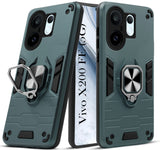 For Vivo X200 FE Back Cover Case (Shockproof Dual Layer Polycarbonate |Ring Holder Kickstand)
