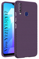 For Vivo Y12 | Y15 | Y17 Back Cover Case (Liquid Silicone | Side Grip | Camera Protection)