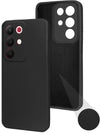 For Realme 15X Back Cover Case (Matte Finish Silicone with Inside Fiber cloth)