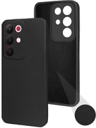 For Realme 15X Back Cover Case (Matte Finish Silicone with Inside Fiber cloth)