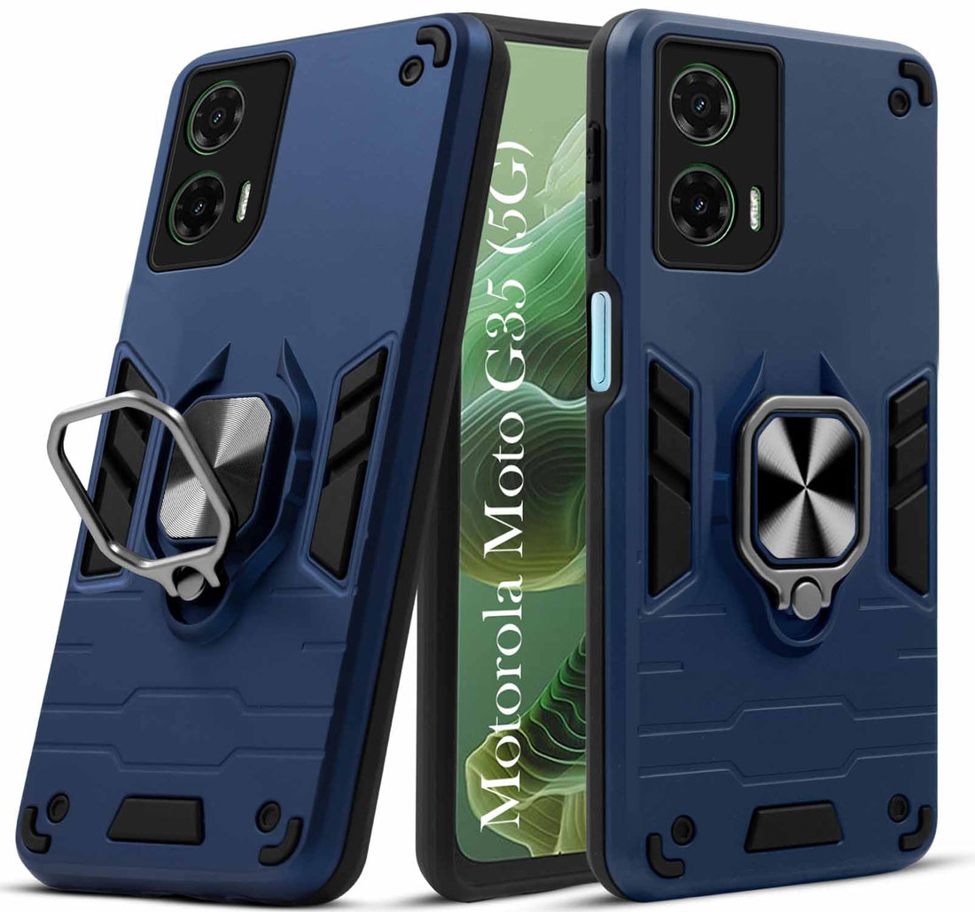 For Motorola Moto G35 5G  Back Cover Case (Shockproof Polycarbonate Dual Layer Hybrid Armor)