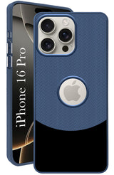 For Apple iPhone 16 Pro Back Cover Case (Elegant PU Leather Finish | Premium Minimalist Professional | Camera Protection Bump)