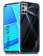For Oppo A92 Back Cover ( Silicone Clear Shockproof Case with Camera Protection | Soft and Flexible | Transparent)