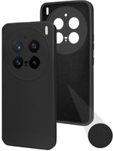 For Vivo X200 Pro 5G Back Cover Case (Matte Finish Silicone with Inside Fiber Cloth)