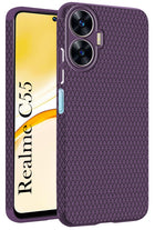 For Realme C55 Back Cover Case (Liquid Silicone | Side Grip | Camera Protection)