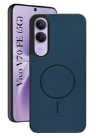 For Vivo V70 FE 5G Back Cover Case PU Leather (Texture Grip Design | Professional Minimalist | Camera Protection | Soft and Flexible)